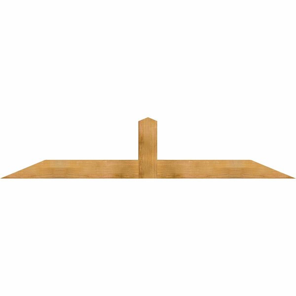 Ekena Millwork Portland Rough Sawn Timber Gable Bracket, Western Red Cedar, 96"W x 20"H x 6"D x 6"F, 5/12 Pitch GBW096X20X0606POR00RWR - main
